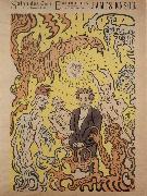 James Ensor Poster for the Salon des Cent oil on canvas